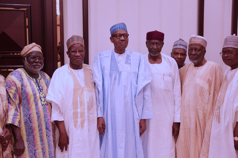 President Muhammadu Buhari Breaks Ramadan Fast With Members Of The